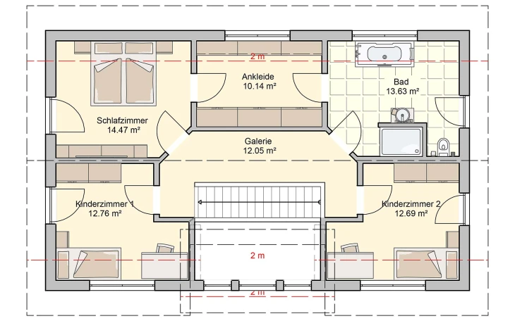 Fingerhut Haus - Musterhaus Turo Dachgeschoss