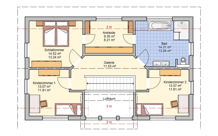 Fingerhut Haus - Musterhaus Turo Dachgeschoss