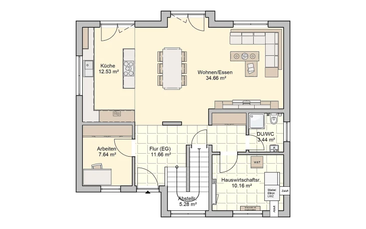 Fingerhut Haus - Musterhaus Vinaro Erdgeschoss