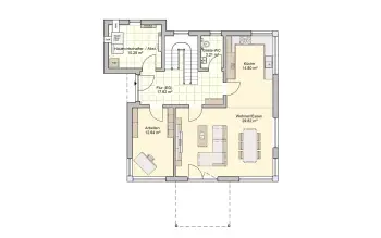Grundriss Stadtvilla / Villa Köln (Musterhaus) von Fingerhut Haus