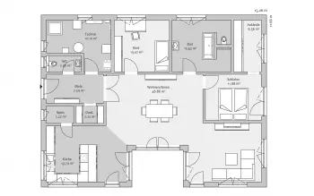 Grundriss Bungalow Bungalow 138 von FischerHaus