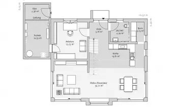 Grundriss Familienhaus CasaMina von FischerHaus