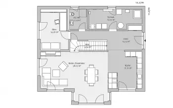 Grundriss Familienhaus Modern 198 von FischerHaus