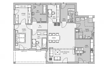Grundriss Bungalow Bungalow 142 von FischerHaus