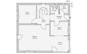Grundriss Familienhaus Modern 141 von FischerHaus