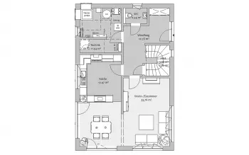 Grundriss Satteldach Modern 155 von FischerHaus