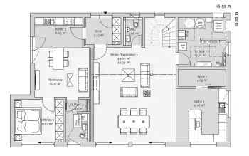 Grundriss Familienhaus Modern 234 von FischerHaus