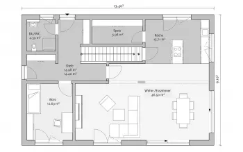 Grundriss Stadtvilla / Villa Stadtvilla 212 von FischerHaus