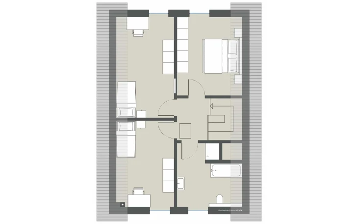 Gussek Haus - Musterhaus Akazienallee Dachgeschoss