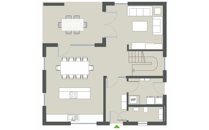 Gussek Haus - Musterhaus Eibenallee Variante 1 Erdgeschoss