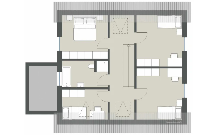 Gussek Haus - Musterhaus Feigenallee Dachgeschoss