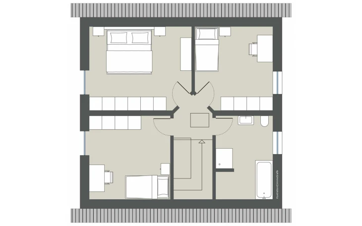 Gussek Haus - Musterhaus Fliederallee Dachgeschoss