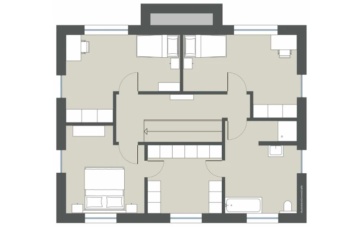 Gussek Haus - Musterhaus Hainbuchenallee Dachgeschoss