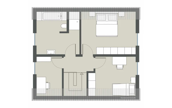 Gussek Haus - Musterhaus Haselnussallee Variante 1 Dachgeschoss
