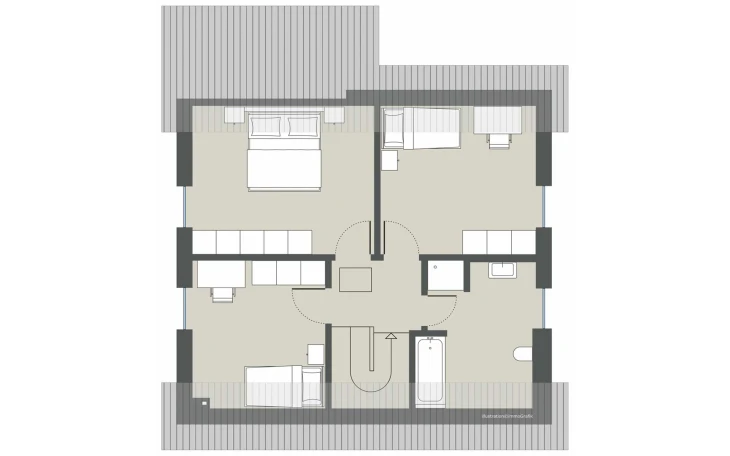 Gussek Haus - Musterhaus Kastanienallee Variante 1 Dachgeschoss