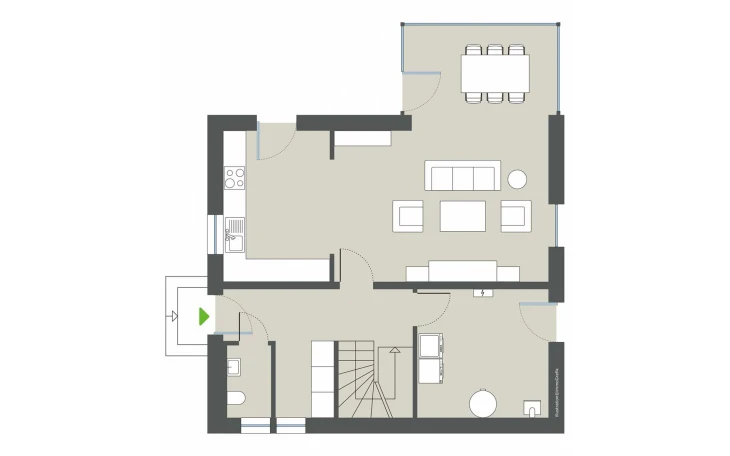 Gussek Haus - Musterhaus Kastanienallee Erdgeschoss