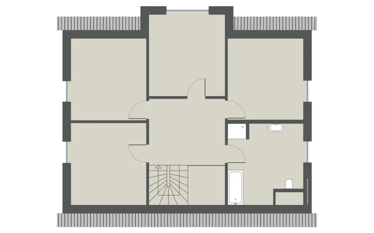 Gussek Haus - Musterhaus Kiefernallee Variante 1 Dachgeschoss