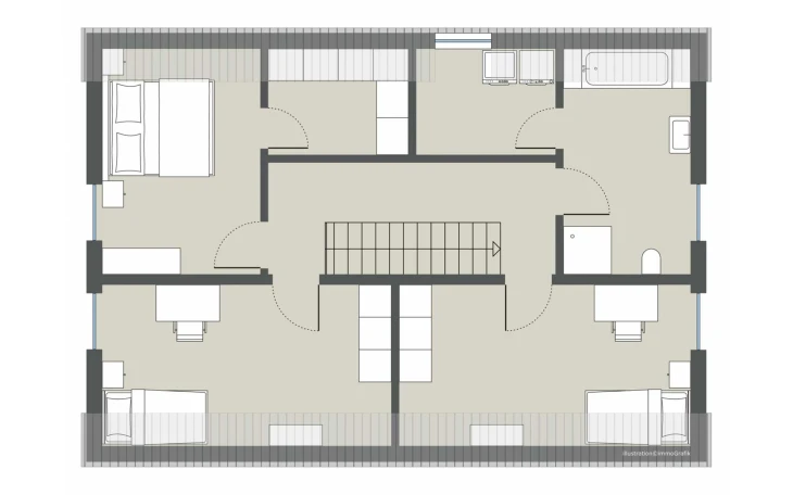 Gussek Haus - Musterhaus Kreuzdornallee Variante 1 Dachgeschoss