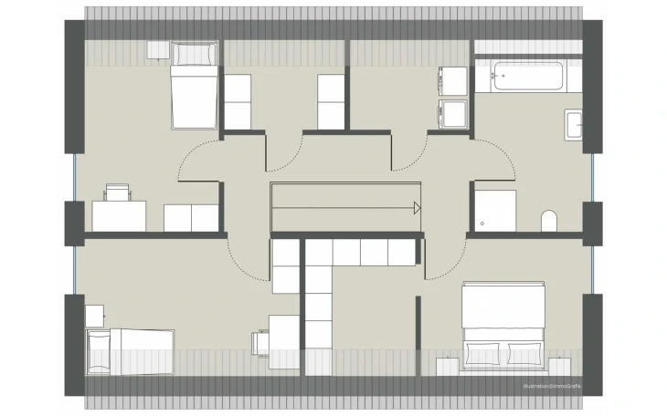 Gussek Haus - Musterhaus Kreuzdornallee Dachgeschoss