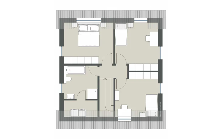 Gussek Haus - Musterhaus Lorbeerallee Variante 1 Dachgeschoss