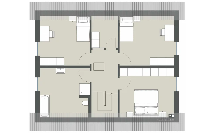 Gussek Haus - Musterhaus Magnolienallee Dachgeschoss