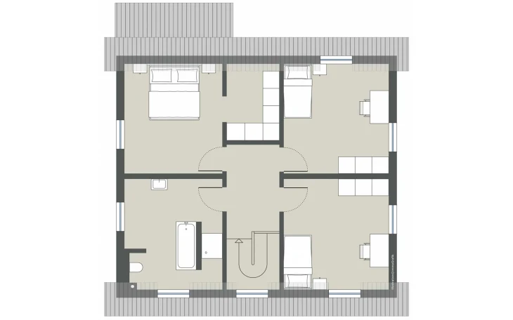 Gussek Haus - Musterhaus Platanenallee Variante 1 Dachgeschoss