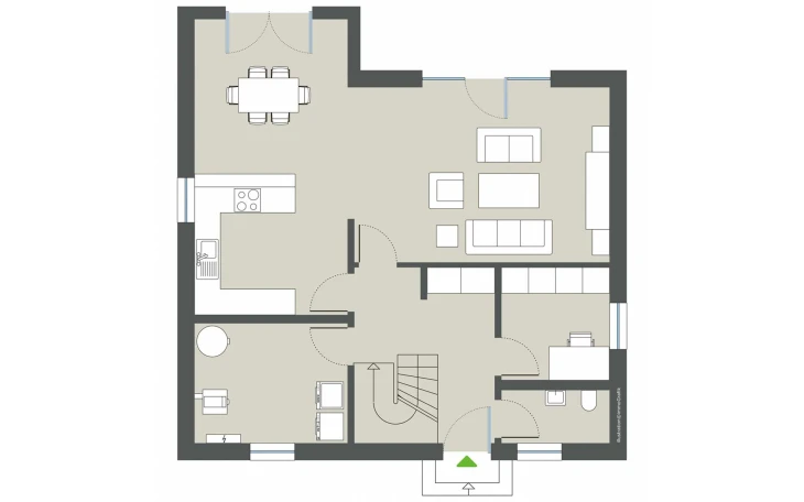 Gussek Haus - Musterhaus Platanenallee Variante 1 Erdgeschoss