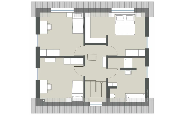 Gussek Haus - Musterhaus Platanenallee Dachgeschoss