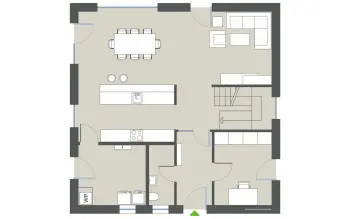 Grundriss Zeltdach Porto von Gussek Haus