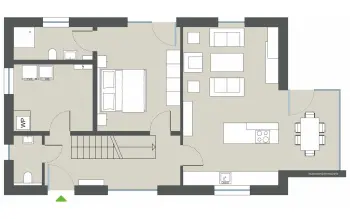 Grundriss Flachdach Westlake von Gussek Haus