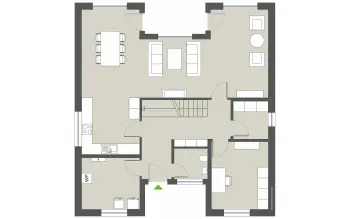 Grundriss Kubushaus Wynwood von Gussek Haus