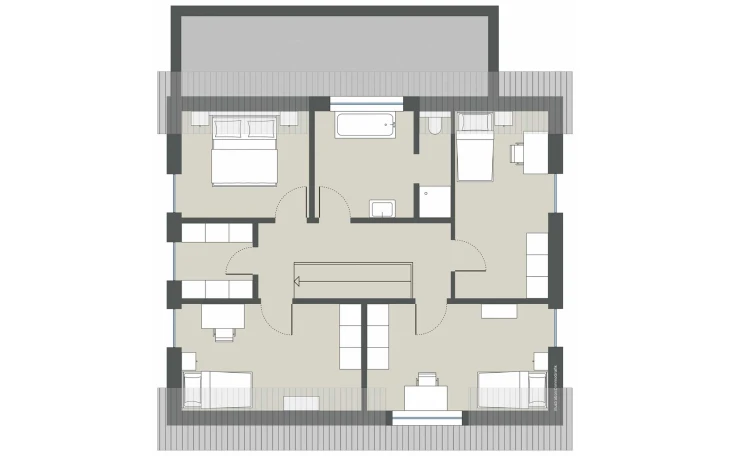 Gussek Haus - Musterhaus Zypressenallee Variante 1 Dachgeschoss