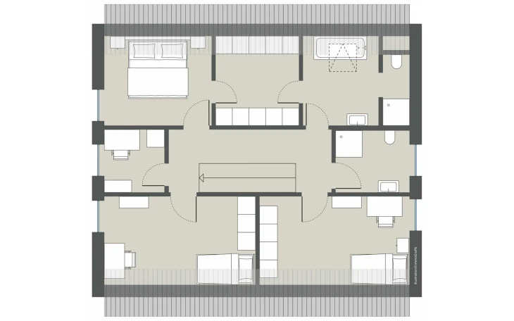 Gussek Haus - Musterhaus Zypressenallee Dachgeschoss