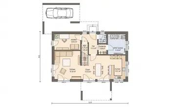 Grundriss Familienhaus Haas MH Mannheim J 159  von Haas Haus