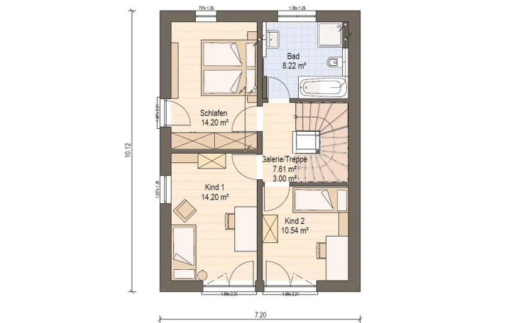 Haas Haus - Musterhaus Haas D 112 D Obergeschoss