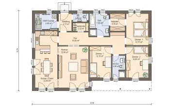 Grundriss Walmdach Haas B 131 von Haas Haus