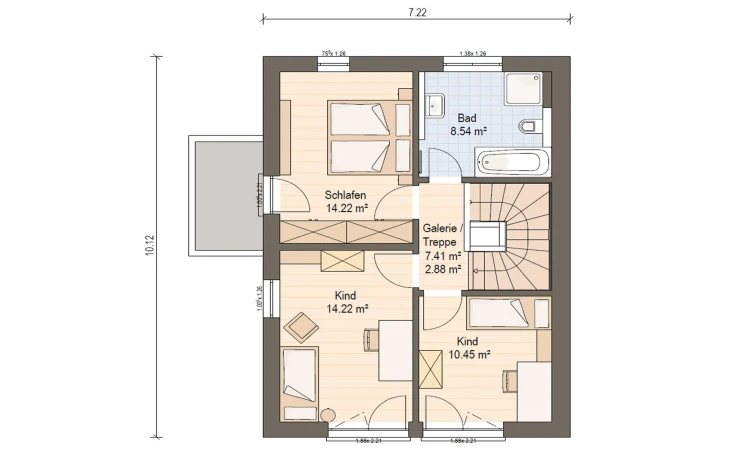 Haas Haus - Musterhaus Haas D 112 B Obergeschoss