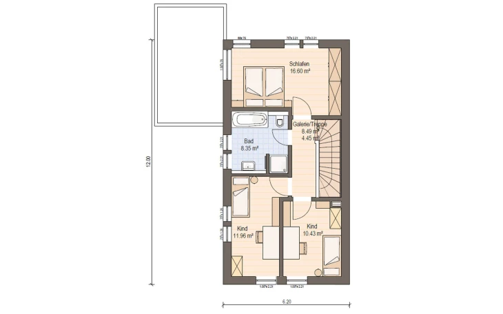 Haas Haus - Musterhaus Haas D 114 A Obergeschoss