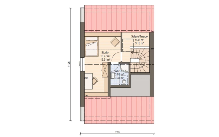 Haas Haus - Musterhaus Haas D 128 B Dachgeschoss