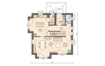 Grundriss Stadtvilla / Villa Haas O 129 A von Haas Haus