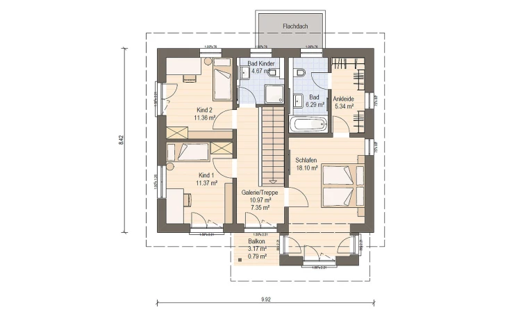 Haas Haus - Musterhaus Haas O 130 A Obergeschoss