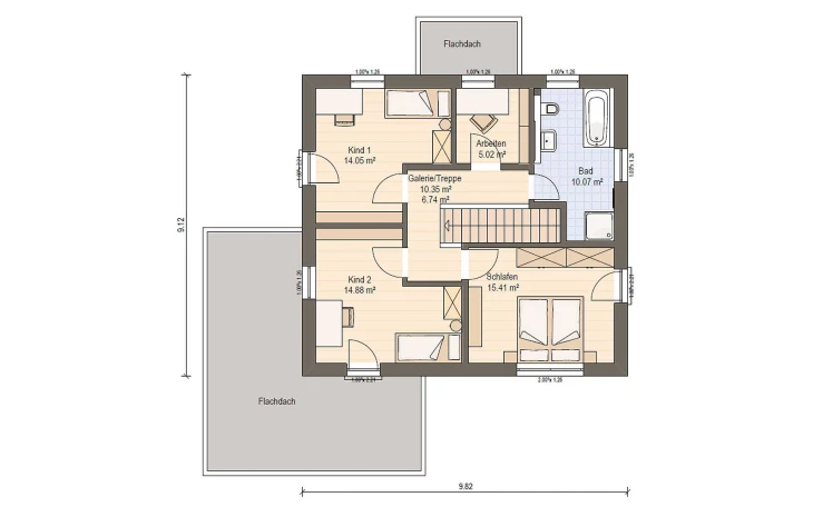 Haas Haus - Musterhaus Haas O 141 B Obergeschoss