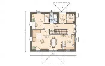 Grundriss Mediterranes Haus Haas O 155 B von Haas Haus