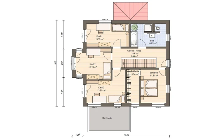 Haas Haus - Musterhaus Haas O 163 B Obergeschoss