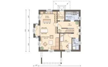 Grundriss Stadtvilla / Villa Haas O 163 B von Haas Haus