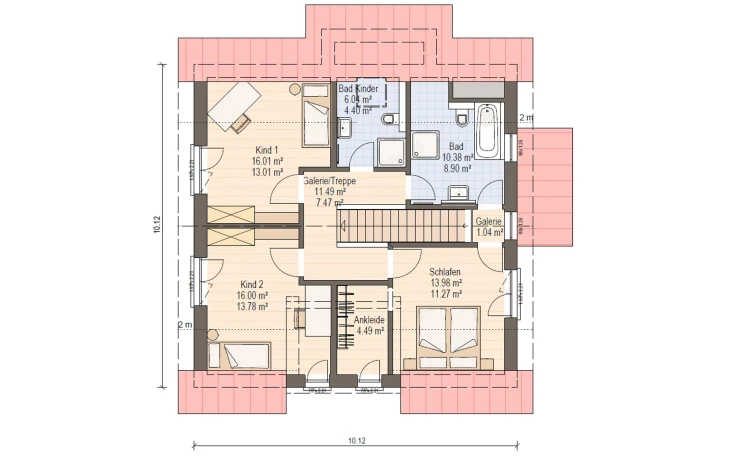 Haas Haus - Musterhaus Haas O 163 A Dachgeschoss