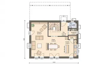 Grundriss Familienhaus Haas MH Falkenberg 139 von Haas Haus