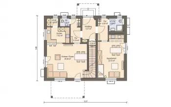 Grundriss Stadtvilla / Villa Haas Z 175 A von Haas Haus