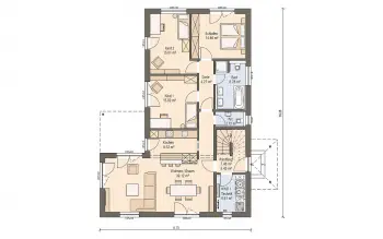 Grundriss Stadtvilla / Villa Haas Z 244 A von Haas Haus