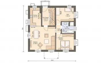 Grundriss Familienhaus Haas Z 159 B von Haas Haus